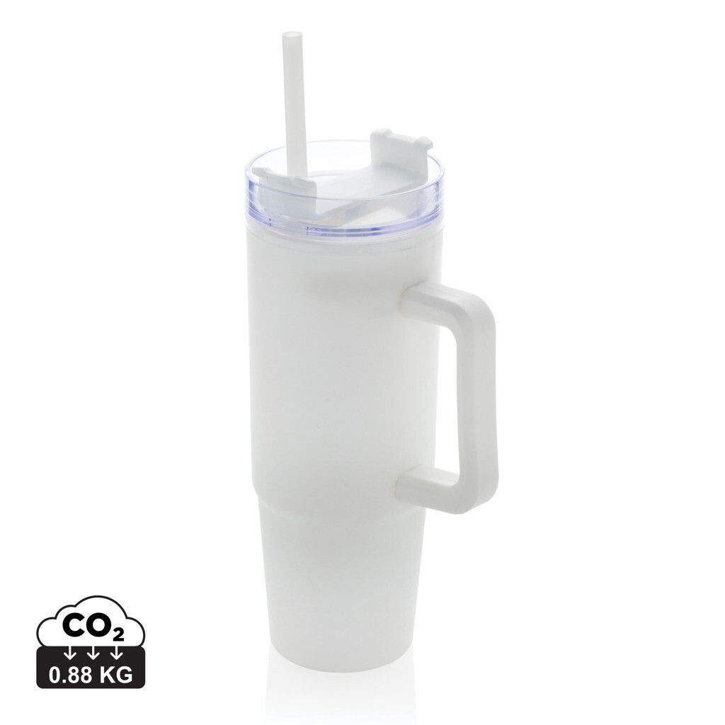 Tana Becher aus RCS recyceltem Kunststoff mit Griff 750ml - weiß-677
