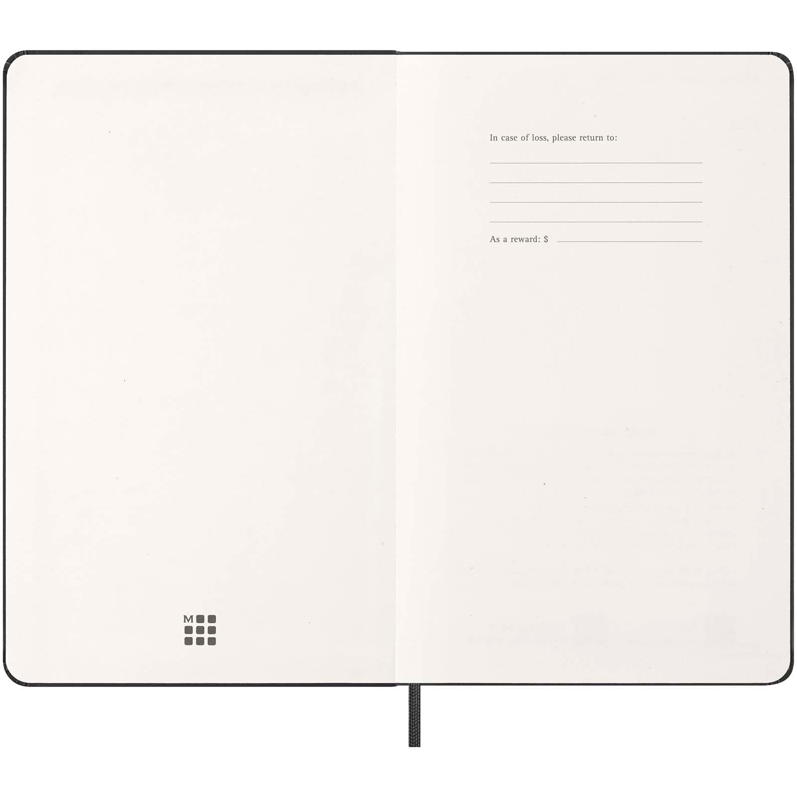 Moleskine Hardcover 12 Monate Wochenkalender L vertikal - schwarz-911