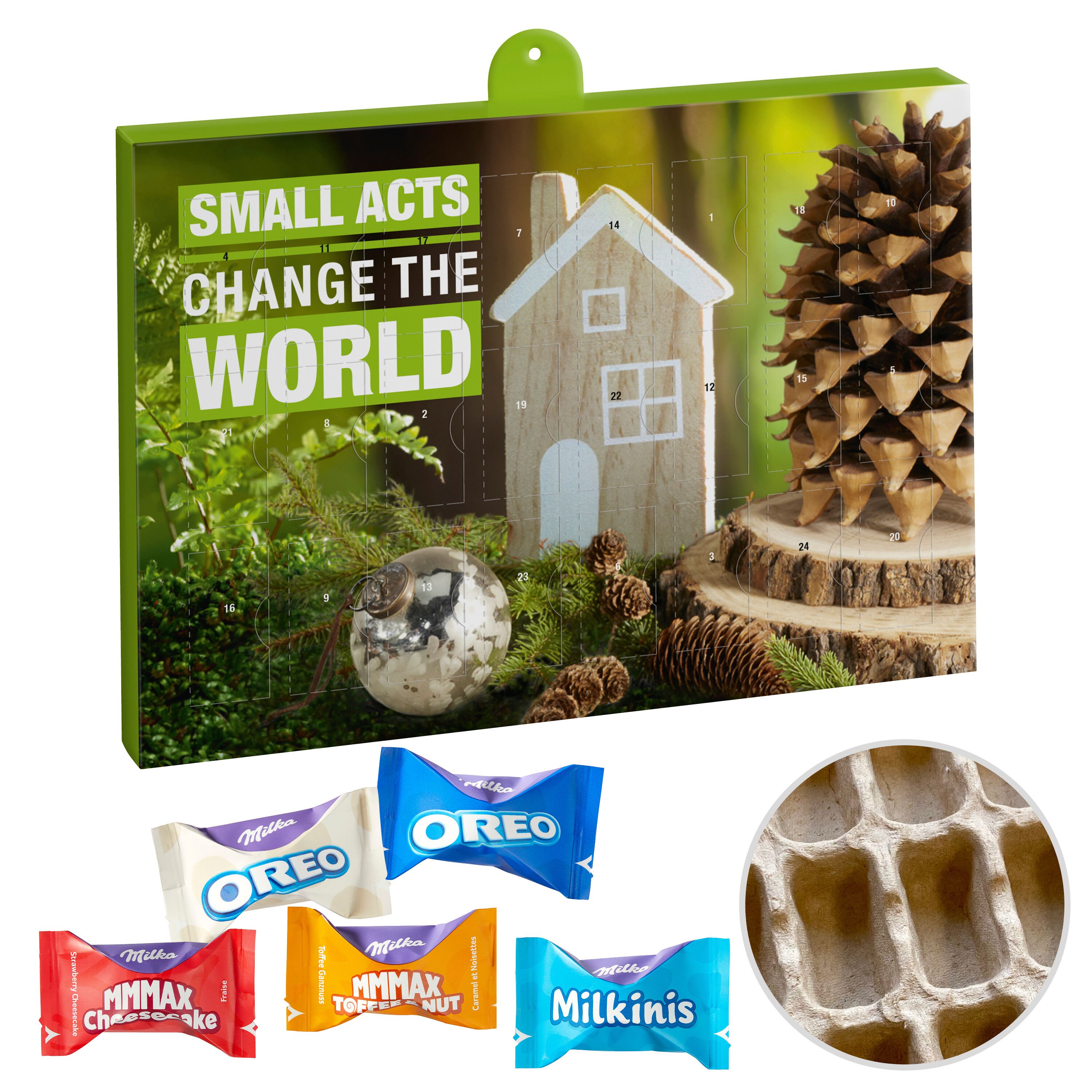 Premium Marken-Adventskalender PAPIER mit Milka Favor.Mix-329