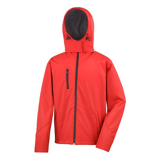 Men´s TX Performance Hooded Soft Jacket - red - black-899