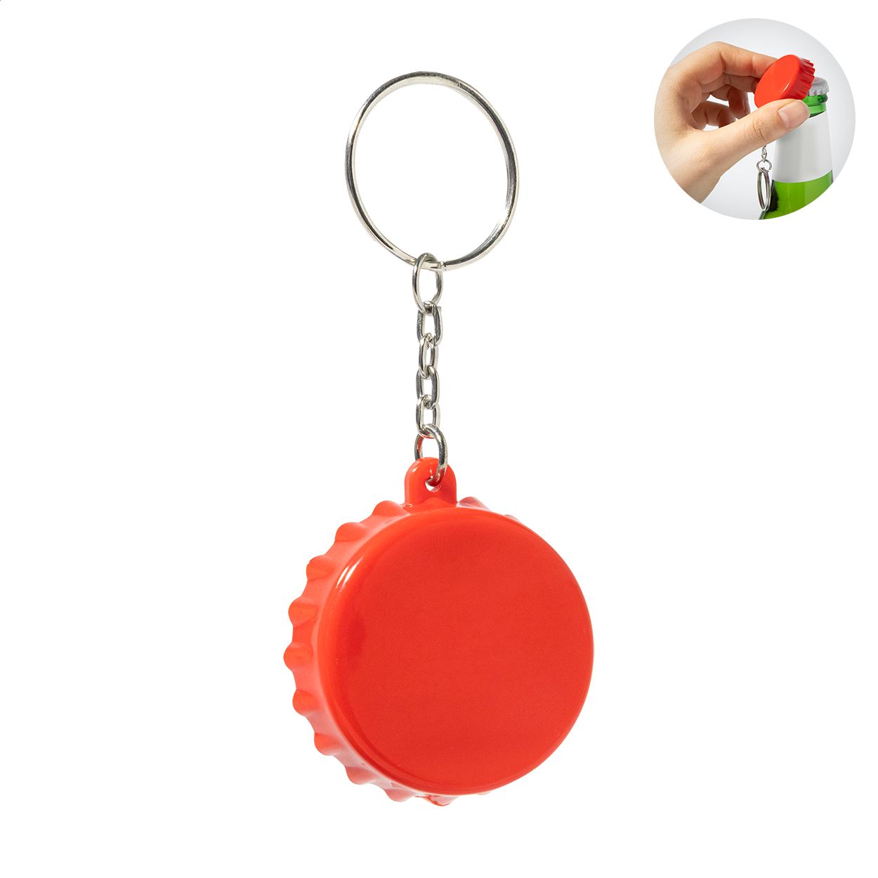 Popcap RABS Flaschenöffner mit Schlüsselanhäger - rot-689
