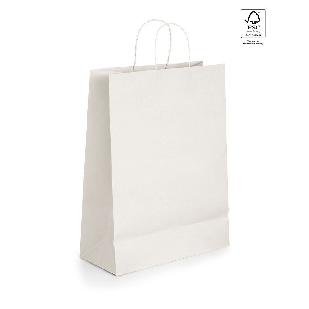 GRANT Tragetasche aus Kraftpapier (100 g/m²) - weiß-558