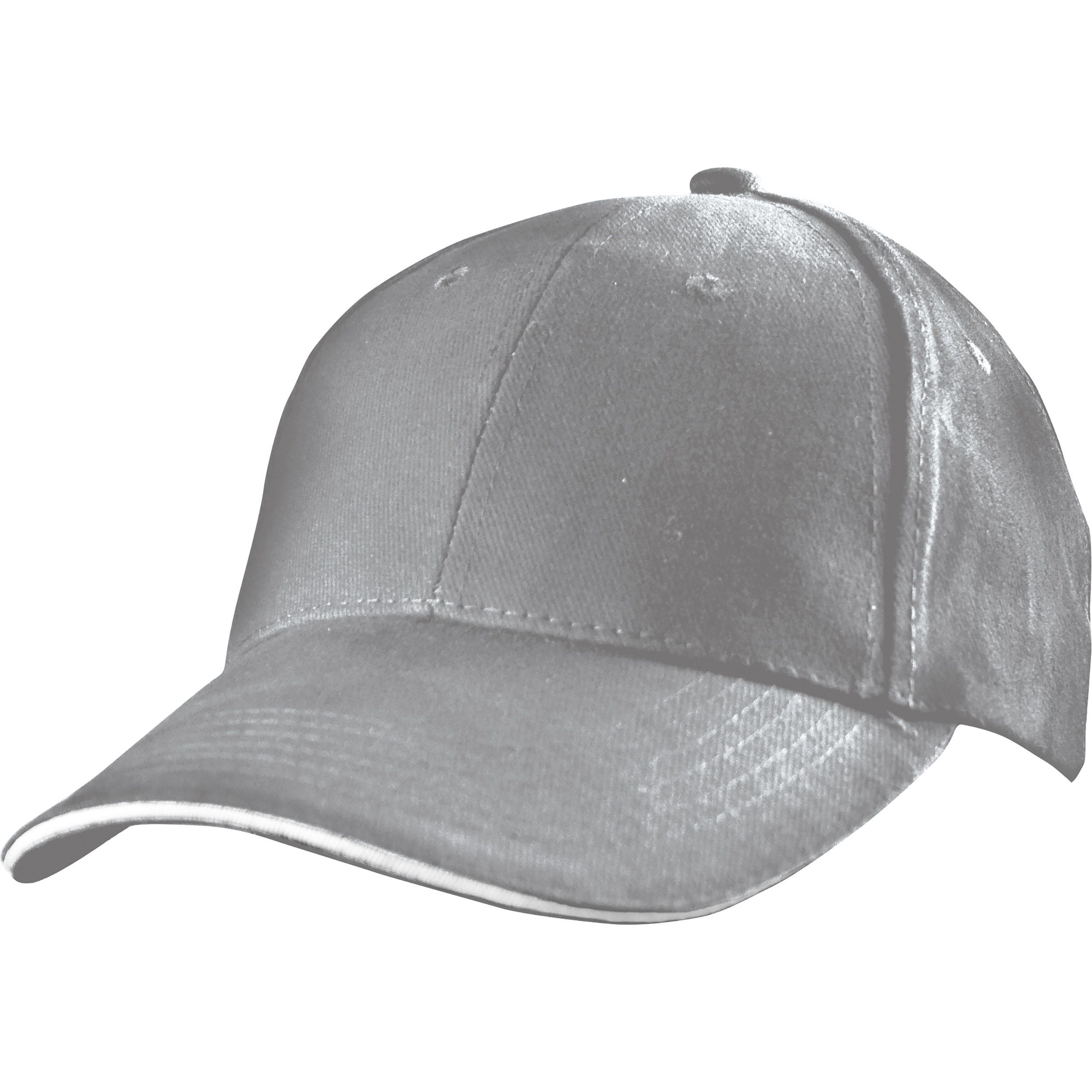 6 Panel Baseballcap San Francisco - silbergrau-940