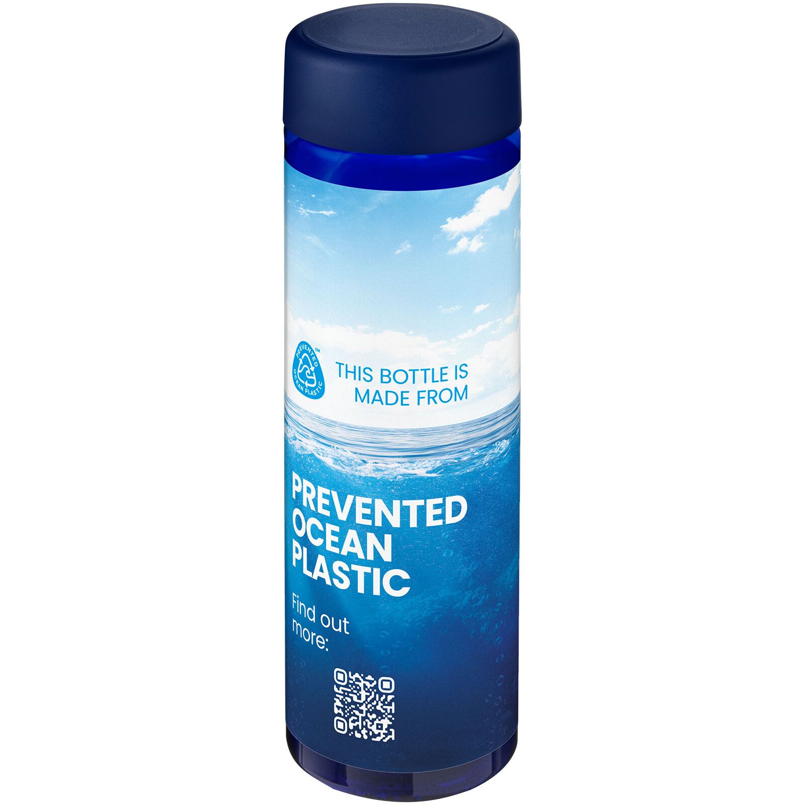 H2O Active Eco Vibe 850 ml Wasserflasche mit Drehdeckel - blau -  blau-663