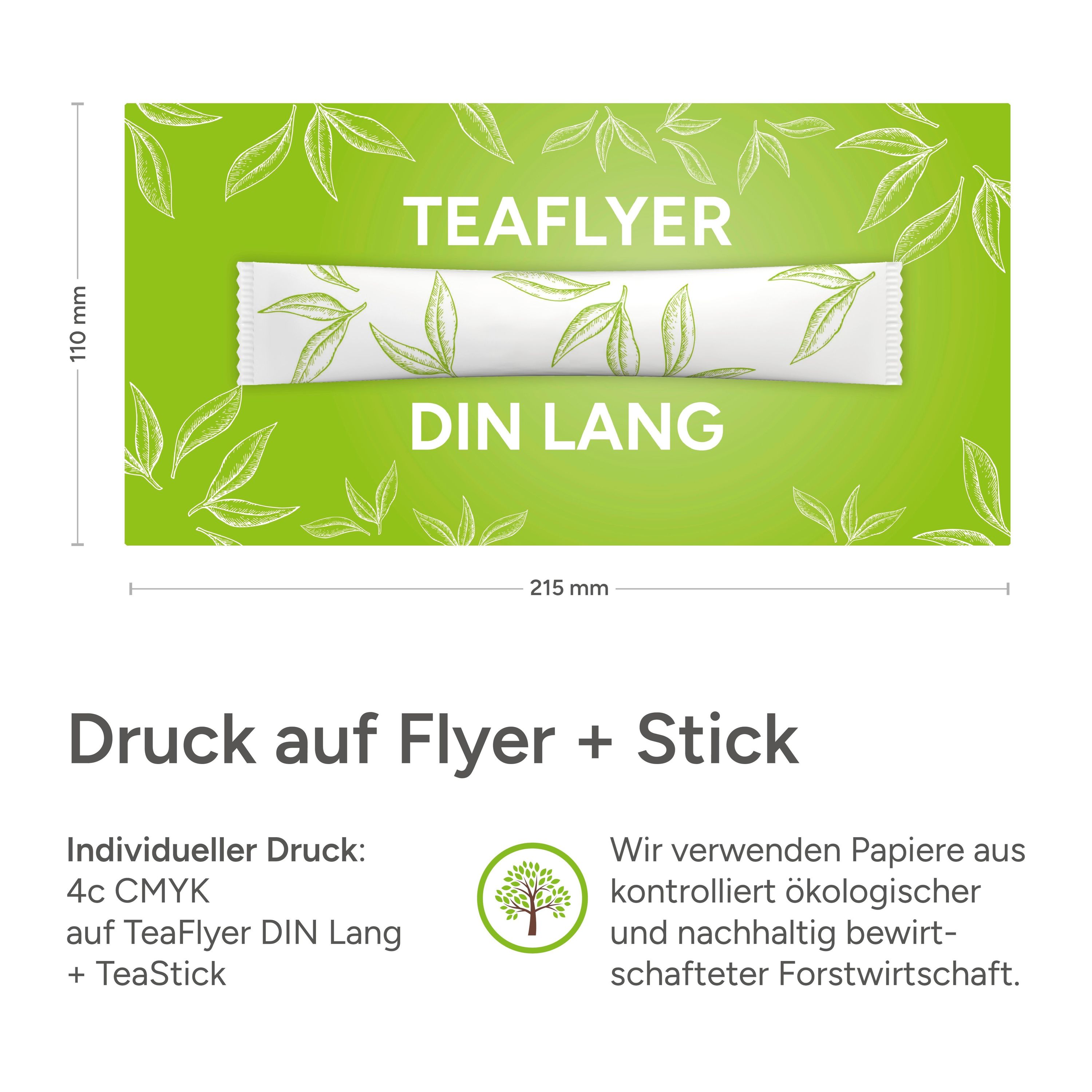 TeaFlyer DIN Lang mit TeaStick-736