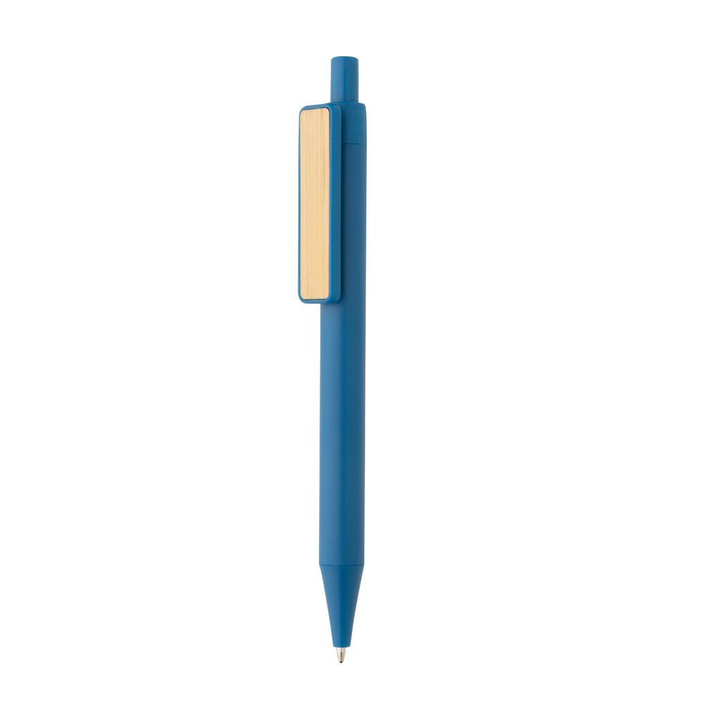 GRS rABS Stift mit Bambus-Clip - blau-395