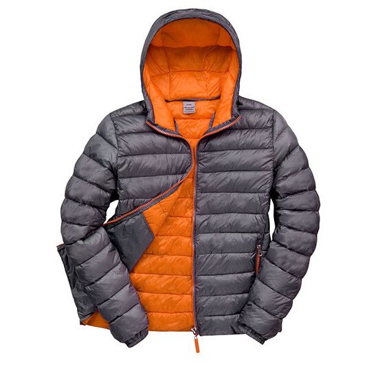 Men´s Snow Bird Hooded Jacket - grey - orange-669