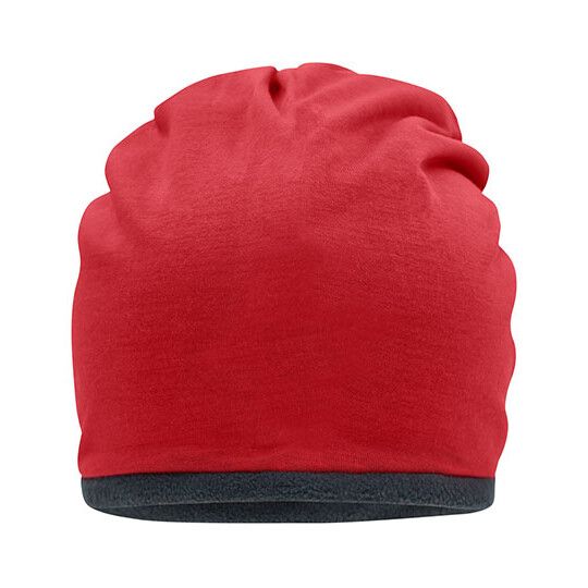 Fleece Beanie - red - carbon-901
