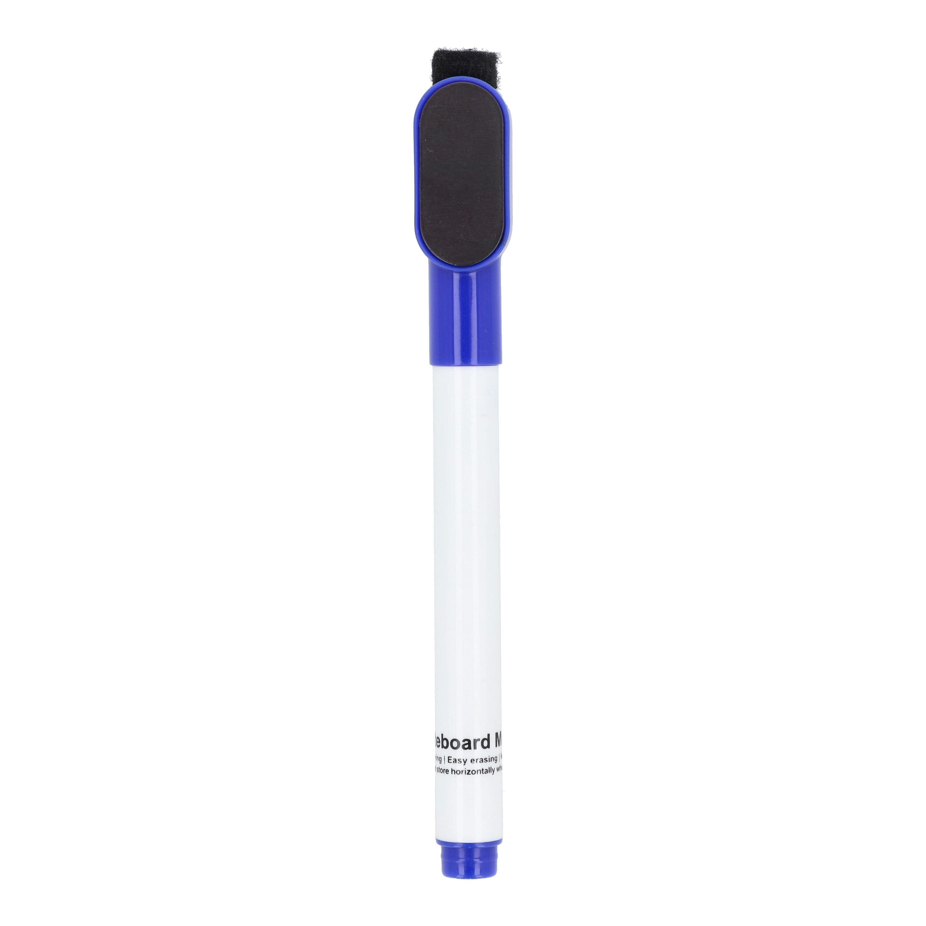 Whiteboard-Marker mit Magnet und Wischer - blau-276