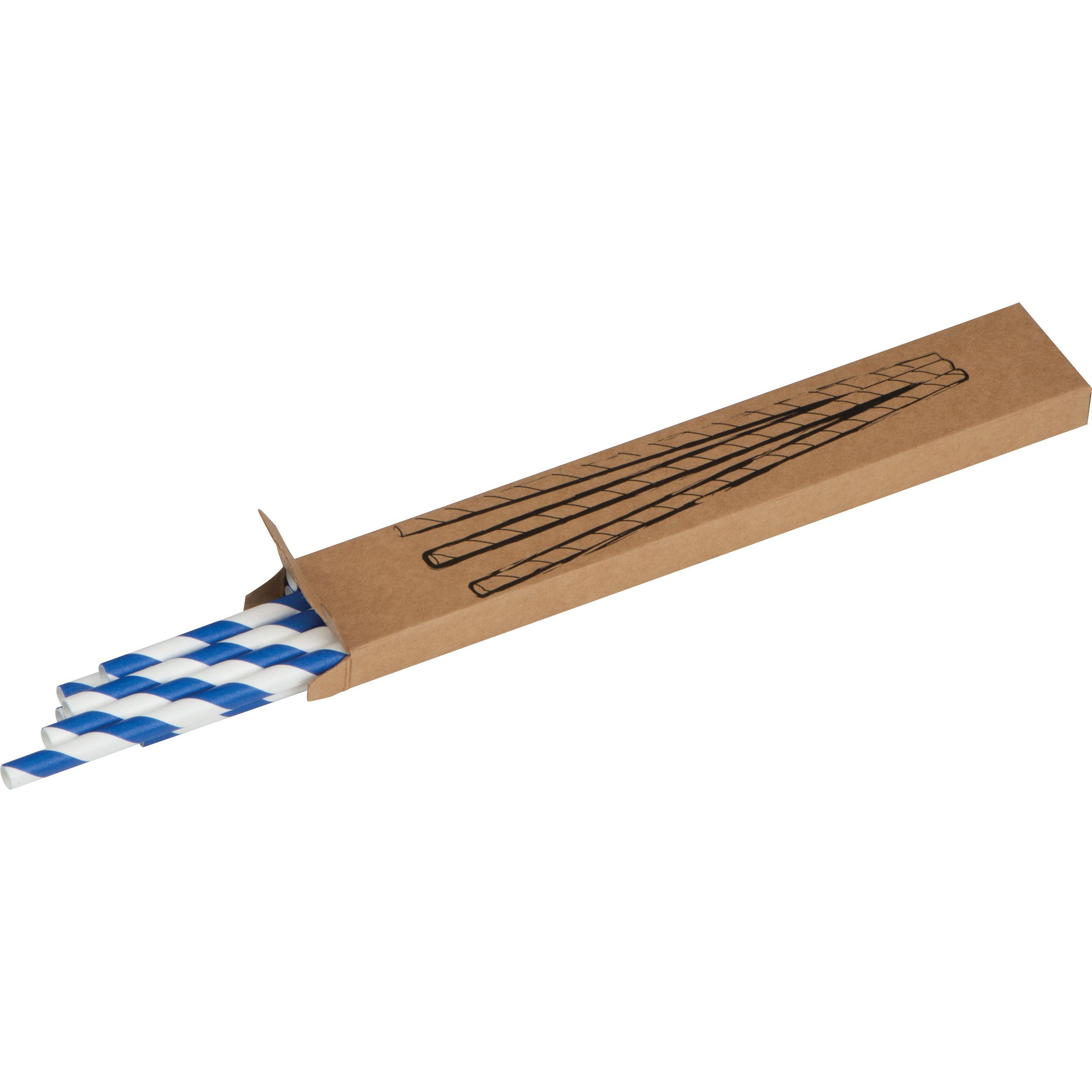 Trinkhalme 10 Stück - blau-730