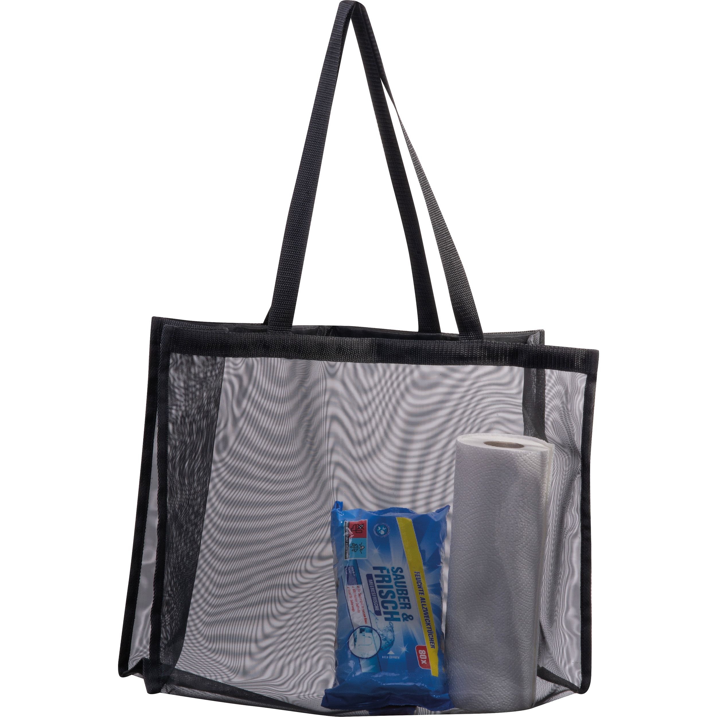 Strandtasche aus Polyester AUGUST - schwarz-669