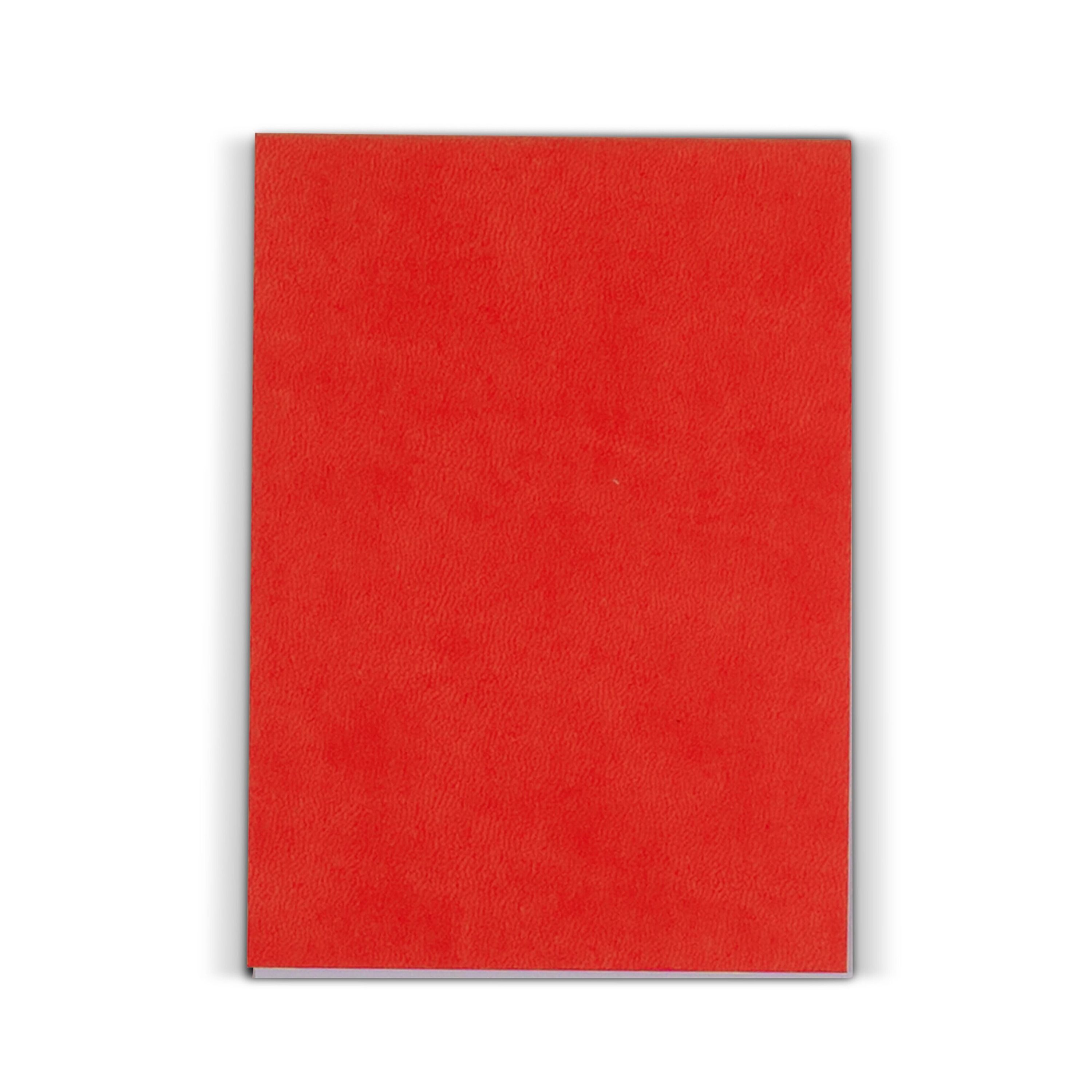 Notizbuch mit 150 Blatt Recyclingpapier - rot-46