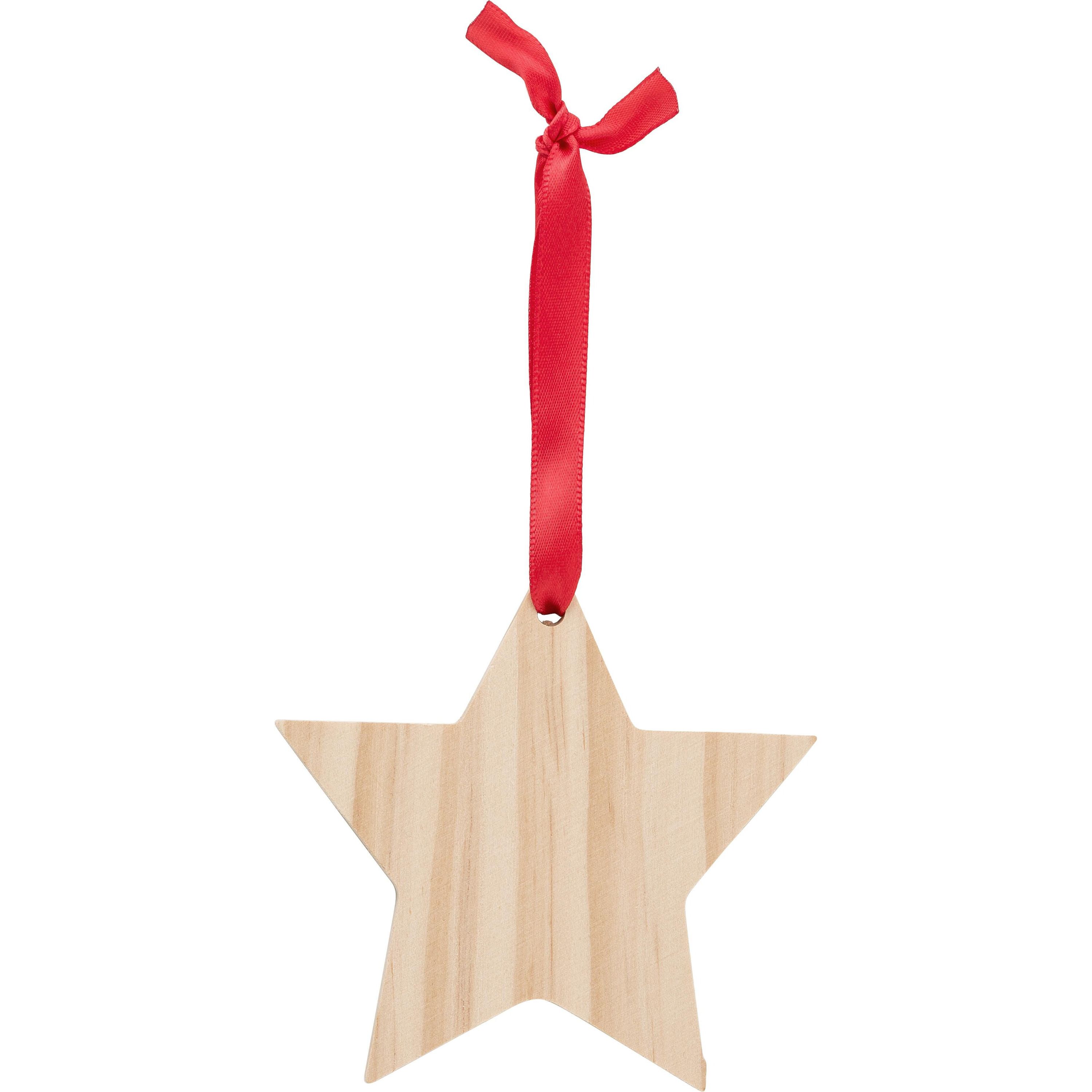 Weihnachtsbaumanhänger aus Holz Caspian - braun-819