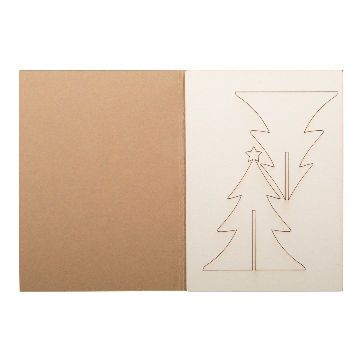 Creax Eco Weihnachtskarte, Tannenbaum - natur-50