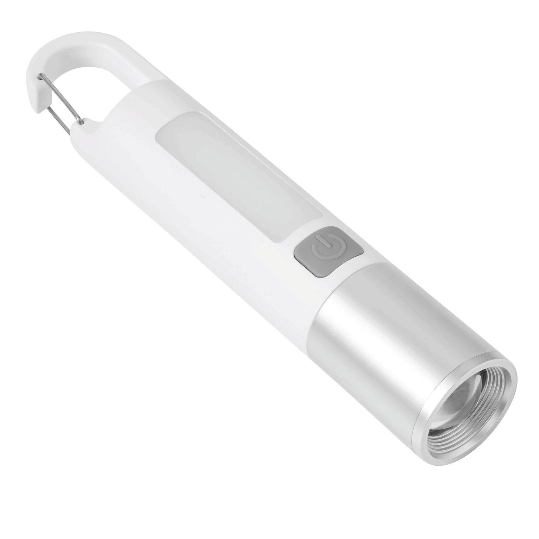 Aufladbare LED-Taschenlampe FLOODLIGHT - silber - weiß-306