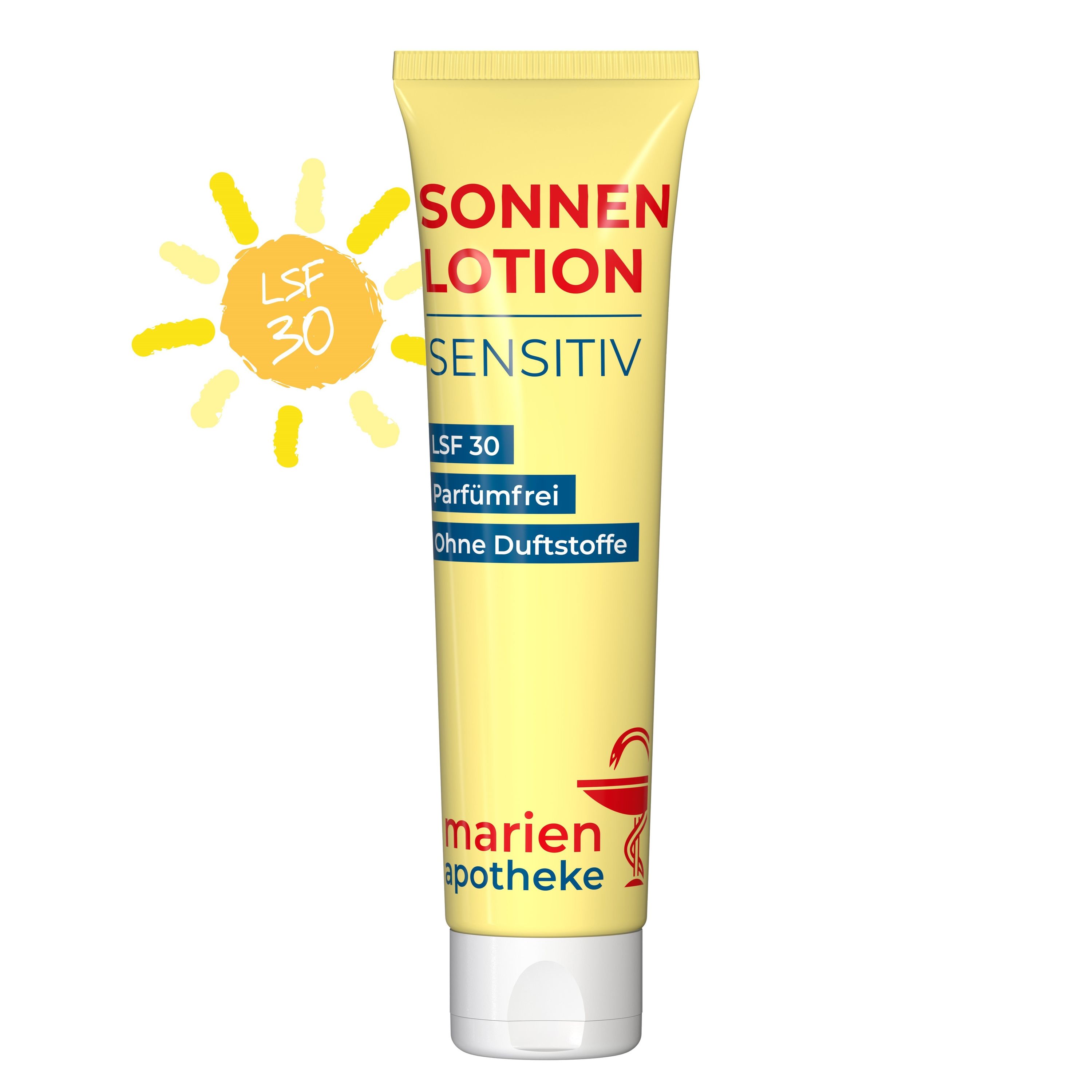 100 ml Tube Sonnenmilch LSF 30 (sensitiv) FullbodyPrint-417