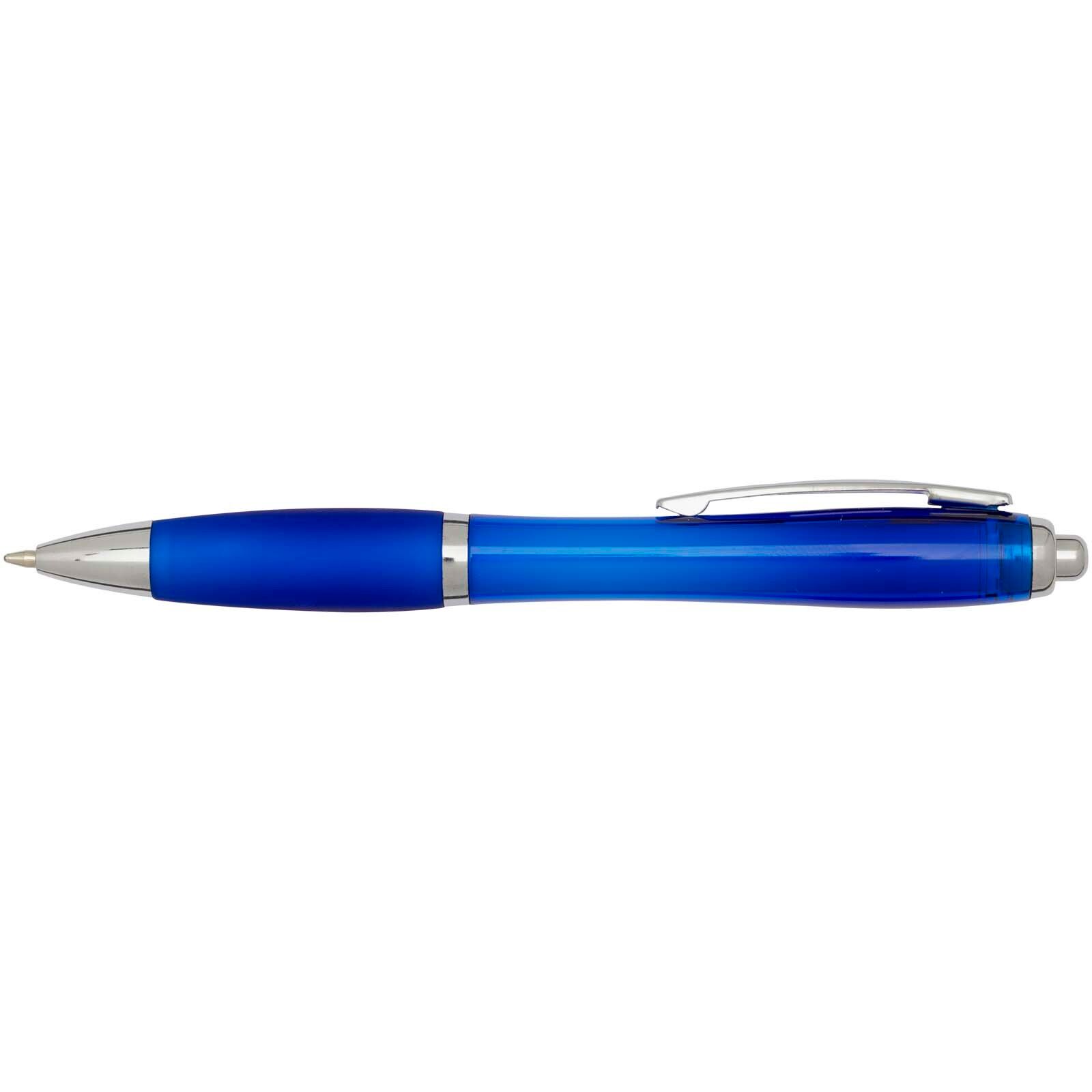 Nash RCS Kugelschreiber aus recyceltem Kunststoff mit farbigem Schaft und Griff (schwarze Tinte) - royalblau-186