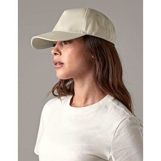 Organic Cotton 5 Panel Cap - white-982