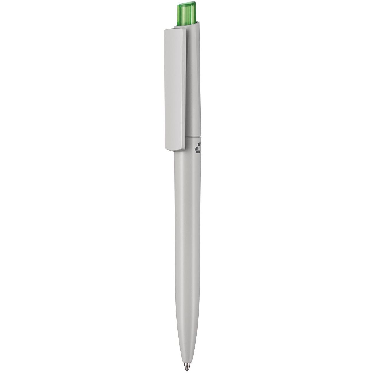 Kugelschreiber CREST RECYCLED - grau  - royal-blau-989