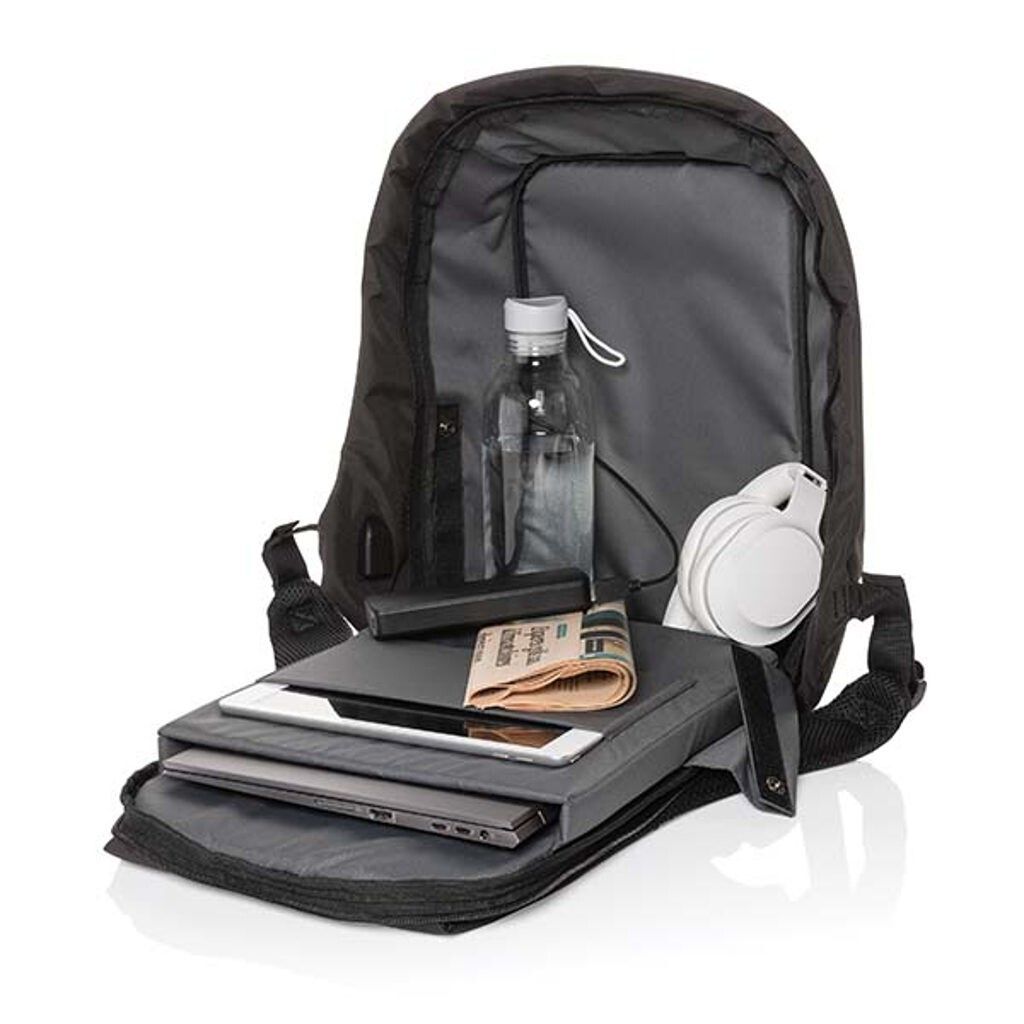 Swiss Peak 15,6" Anti-Diebstahl Laptop-Rucksack - schwarz-359