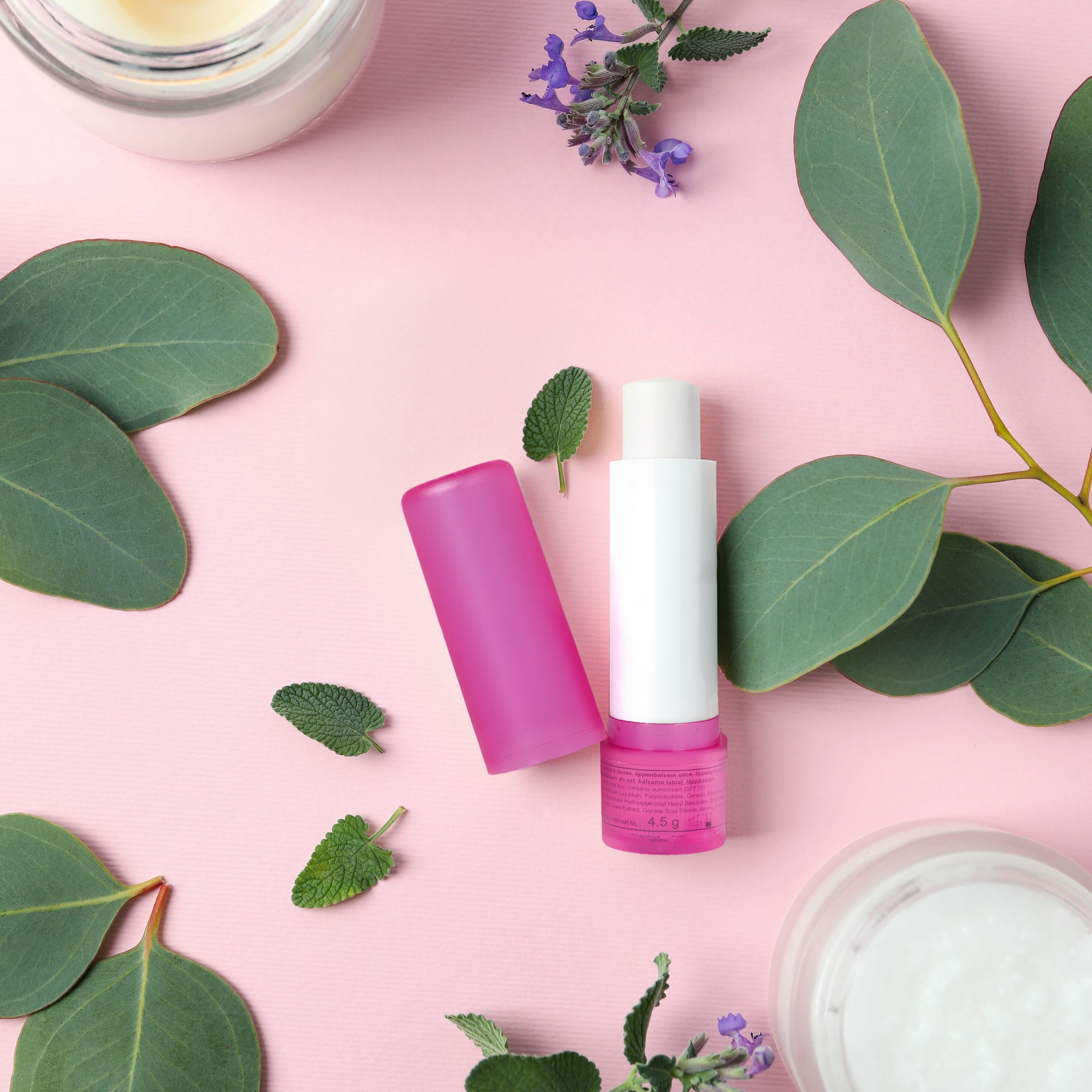 Lippenpflegestift - natur  -  rosa-17