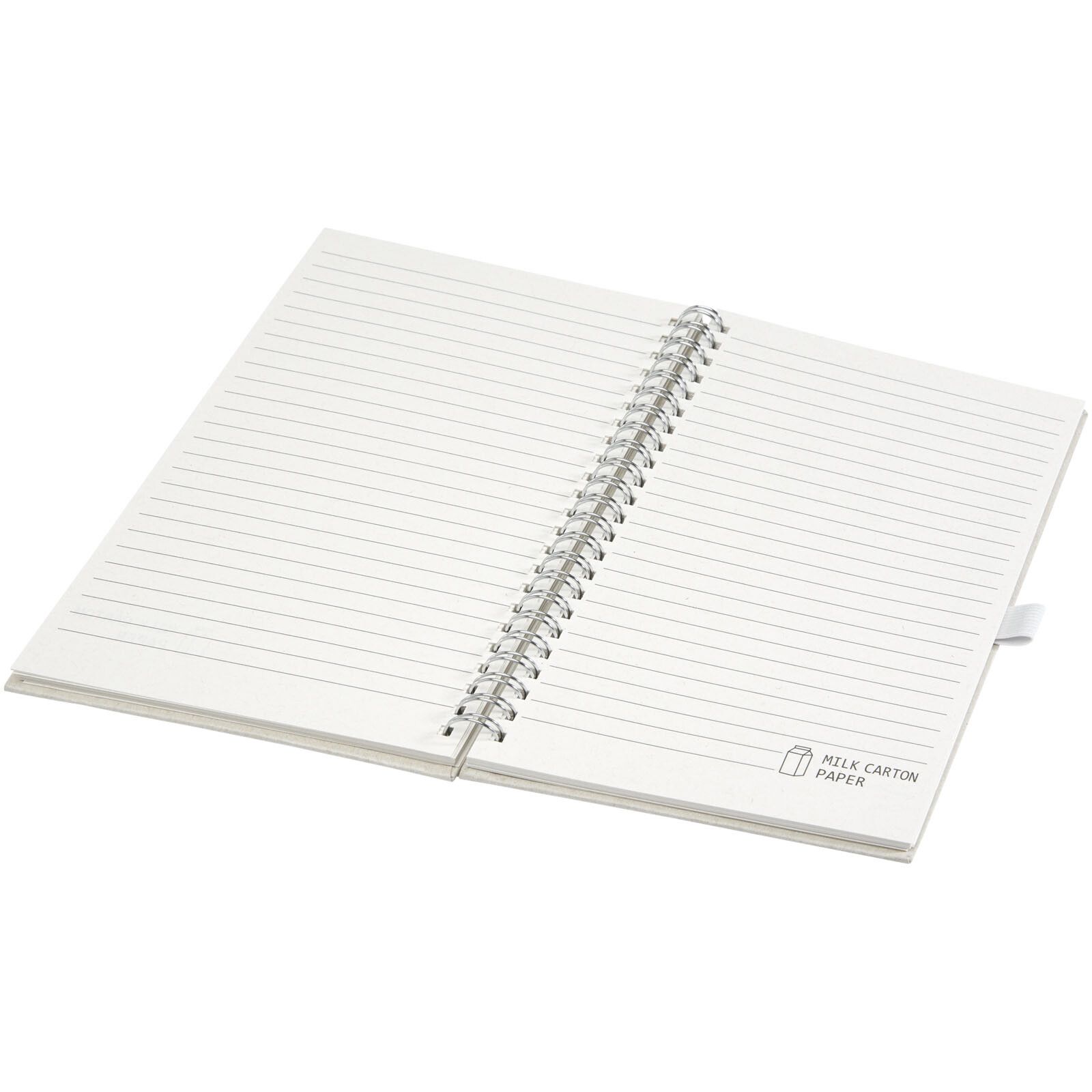Dairy Dream A5 Spiral Notizbuch aus recyceltem Milchkarton - offwhite-515