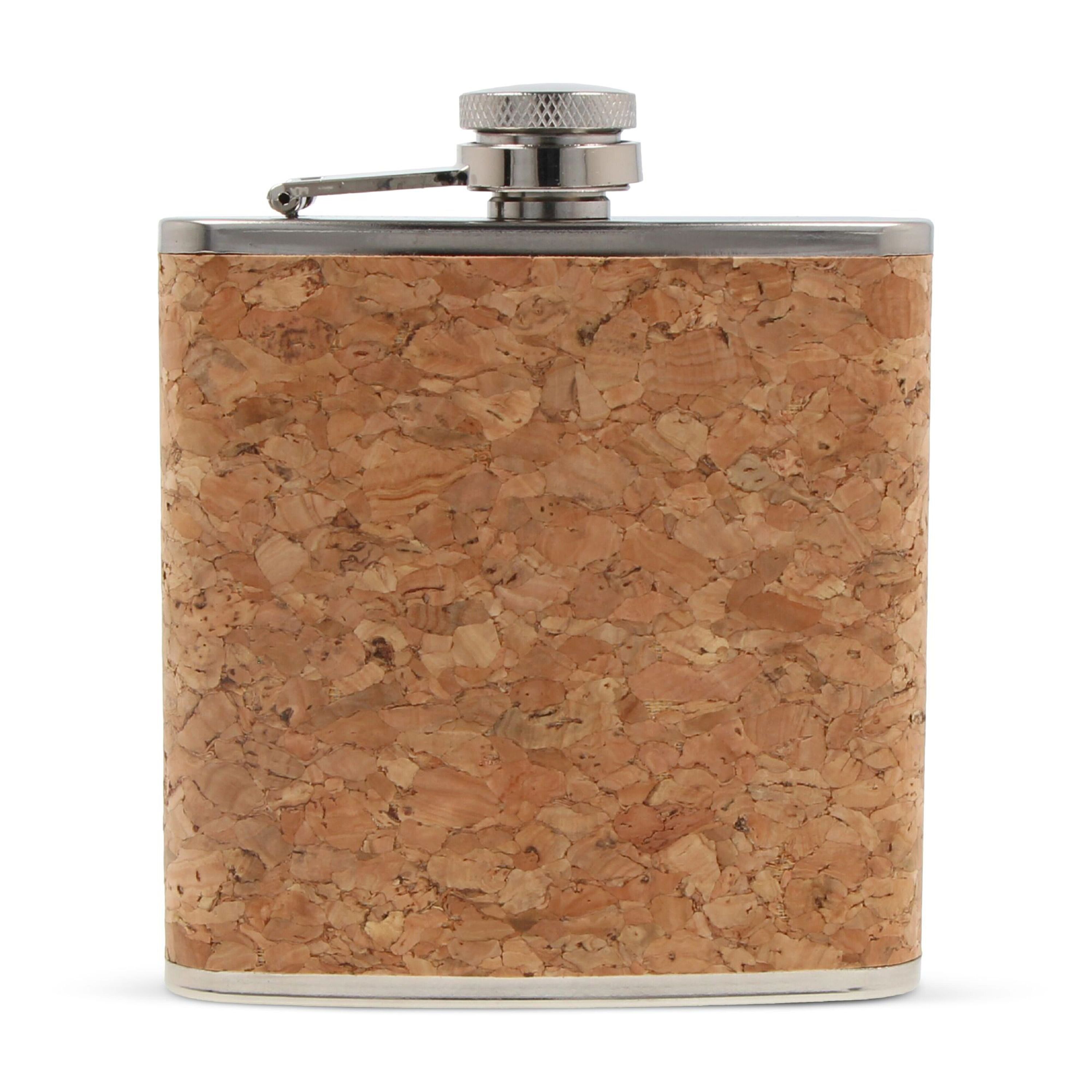 Flachmann mit Korken 170ml - natur-279