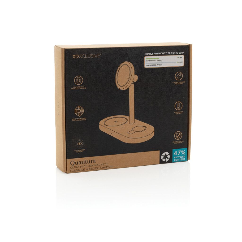 Quantum Ultra-Fast RCS 25W magnetischer Desk-Charger - grau-792