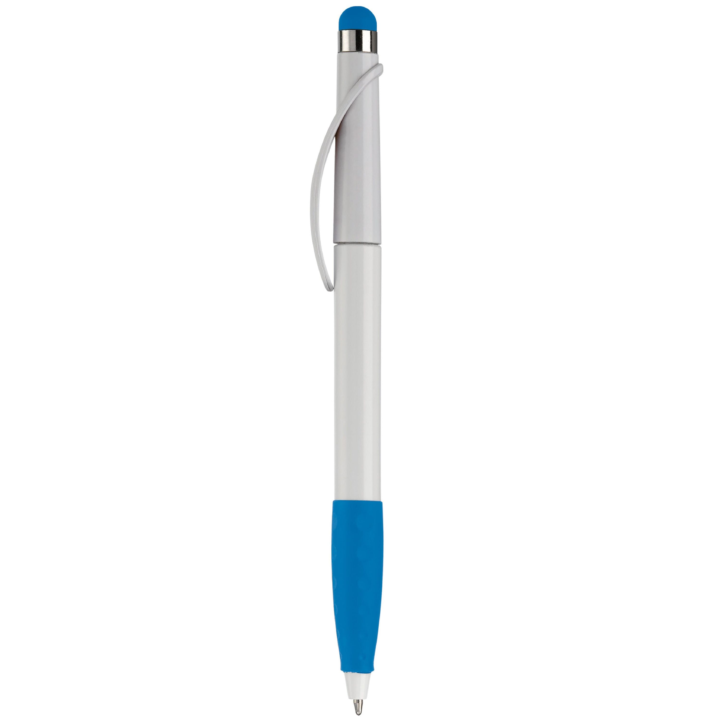 Kugelschreiber Cosmo Stylus - weiss  -  hellblau-903