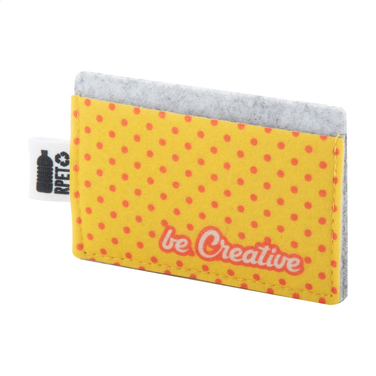 CreaFelt Card Individuelles Kreditkartenetui - weiß - grau-187