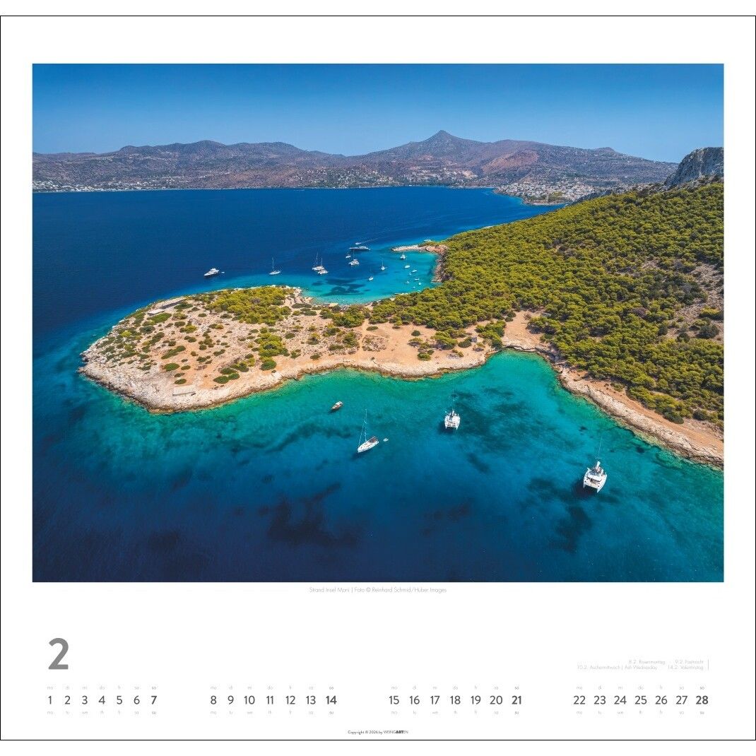 Griechische Inseln - Landschaft & Natur Kalender-404