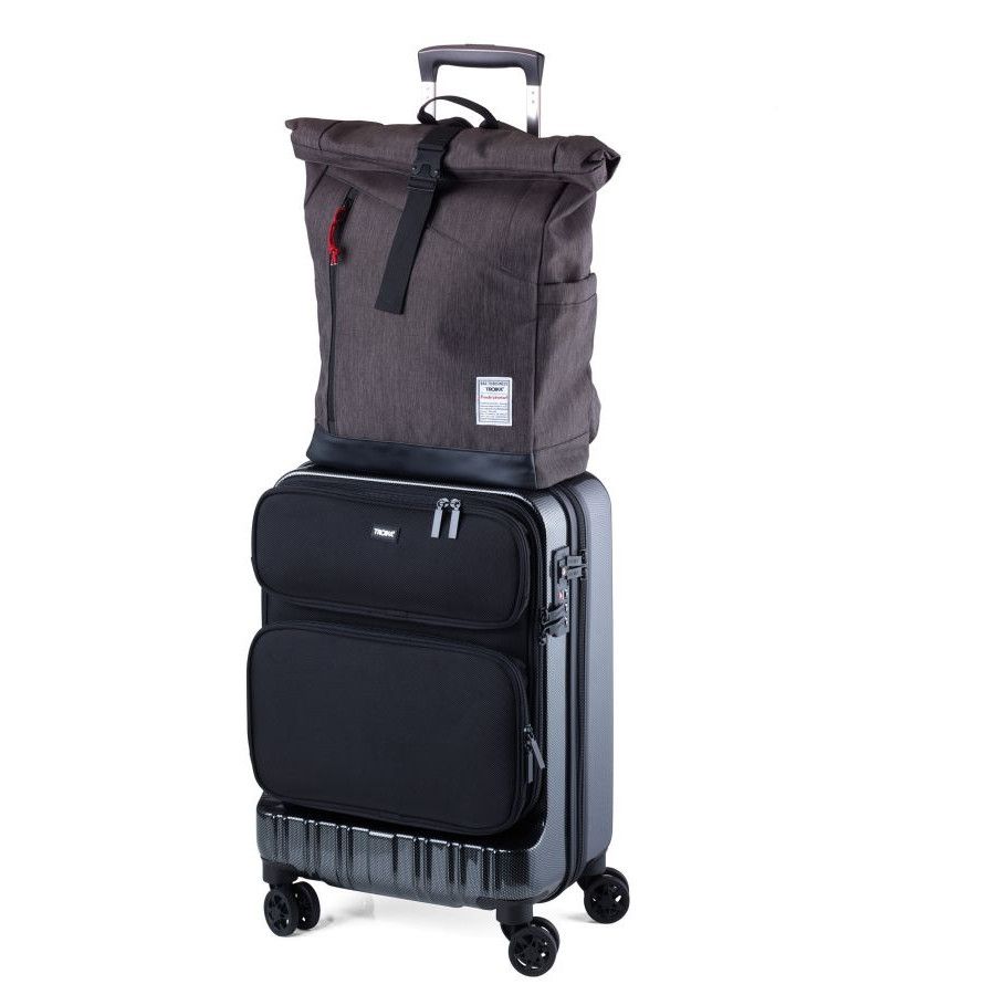 Troika Roll Top Rucksack BUSINESS ROLL TOP - anthrazit - schwarz-397