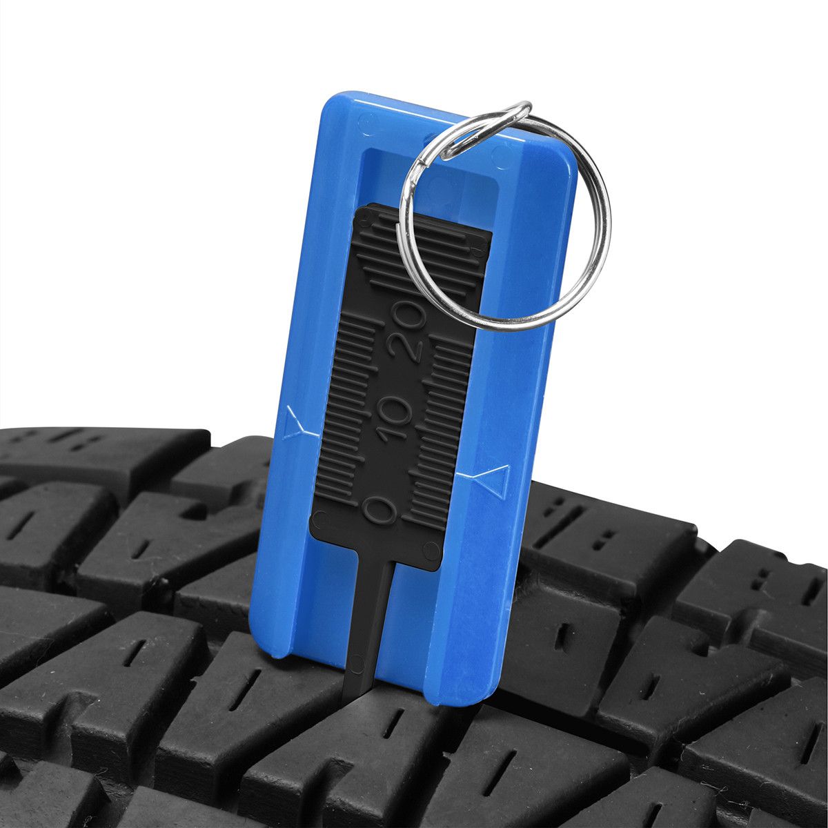 Reifenprofiltiefenmesser mit Ring - schwarz - blau-117