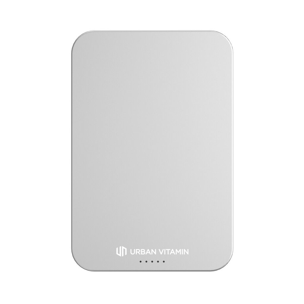 Urban Vitamin Richmond 5000mAh Powerbank aus RCS Plastik/Alu - silber-510