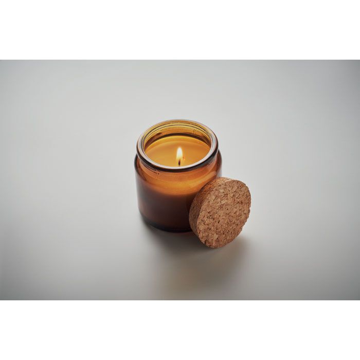 Kerze aus Pflanzenwachs 70g VALO - braun-183
