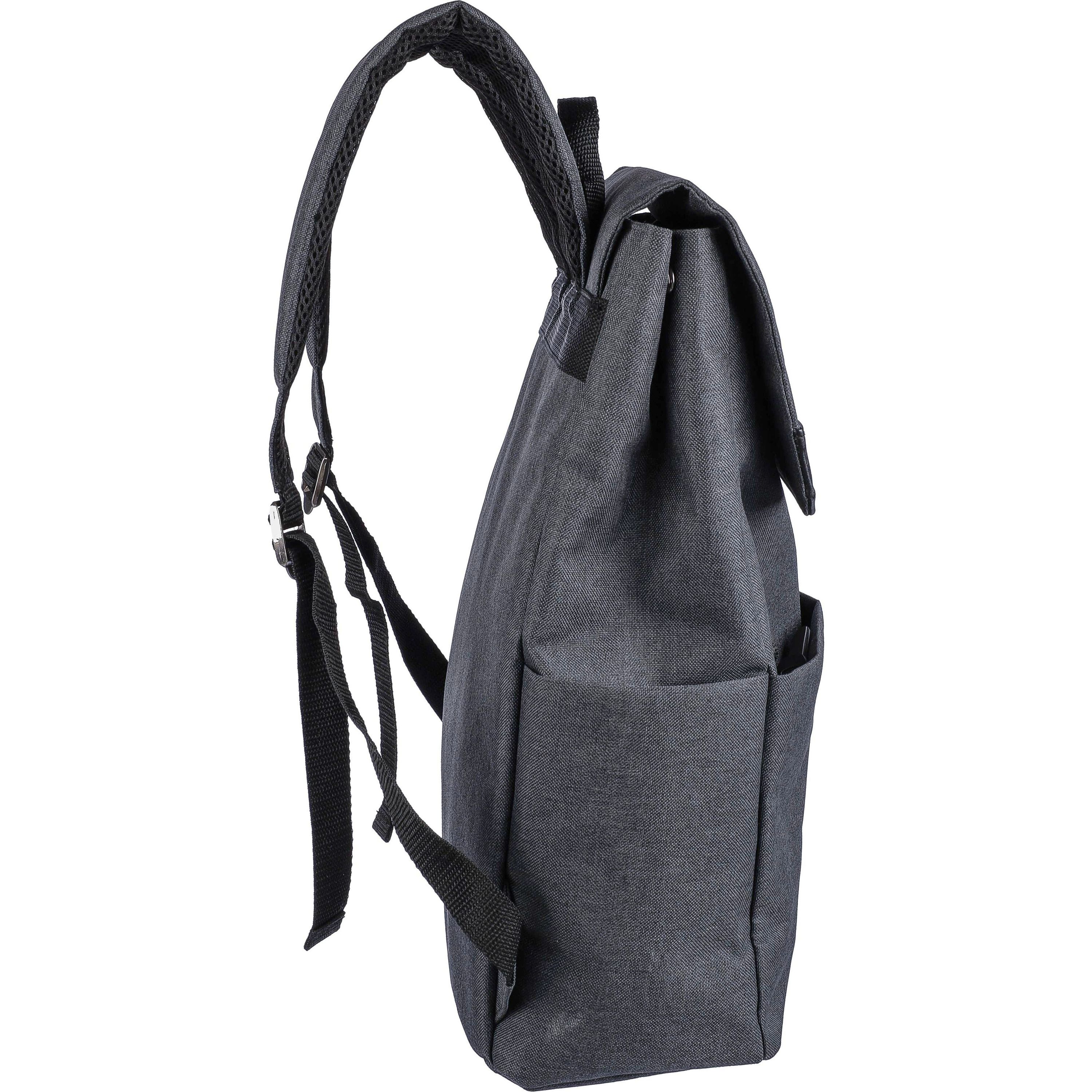 15 Zoll Laptop-Rucksack aus 600D Polyester-Gewebe Dennis - schwarz-854