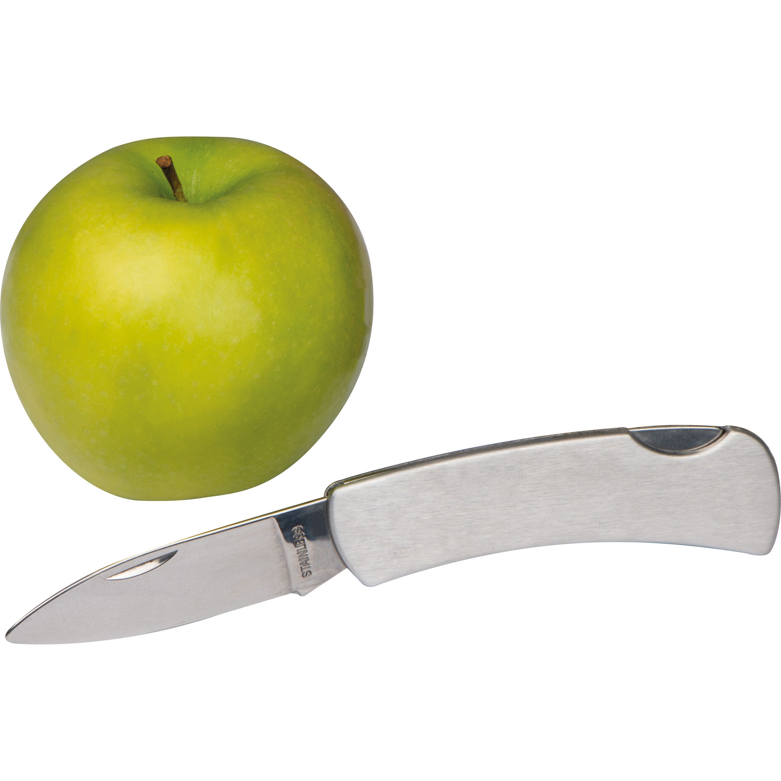 Taschenmesser aus Edelstahl mit Sicherheitsverschluß - silbergrau-171