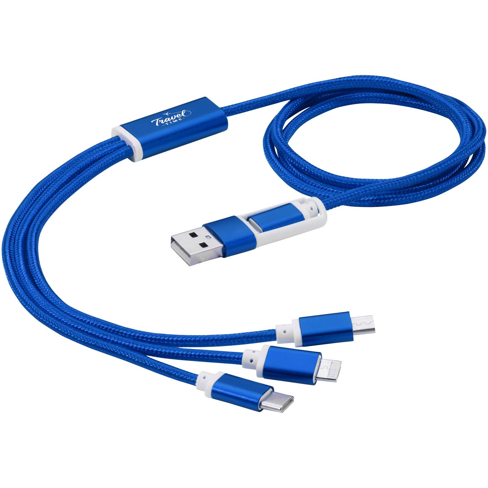 Versatile 5-in-1-Ladekabel - royalblau-519