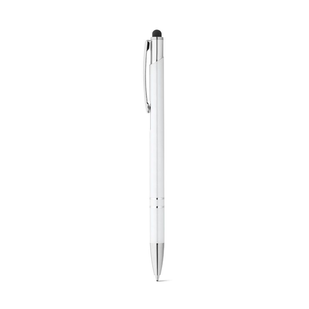 GALBA Aluminium-Kugelschreiber mit Touch Tip und Clip - weiß-86