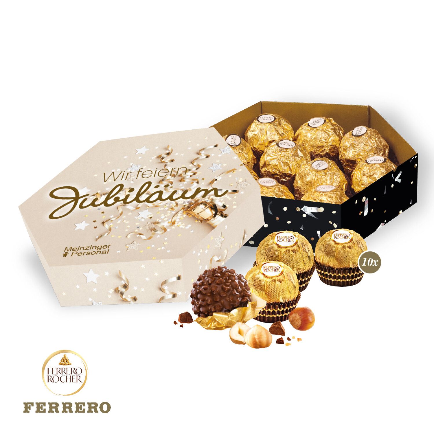 Süße Präsentbox "Maxi" mit Ferrero Rocher-538