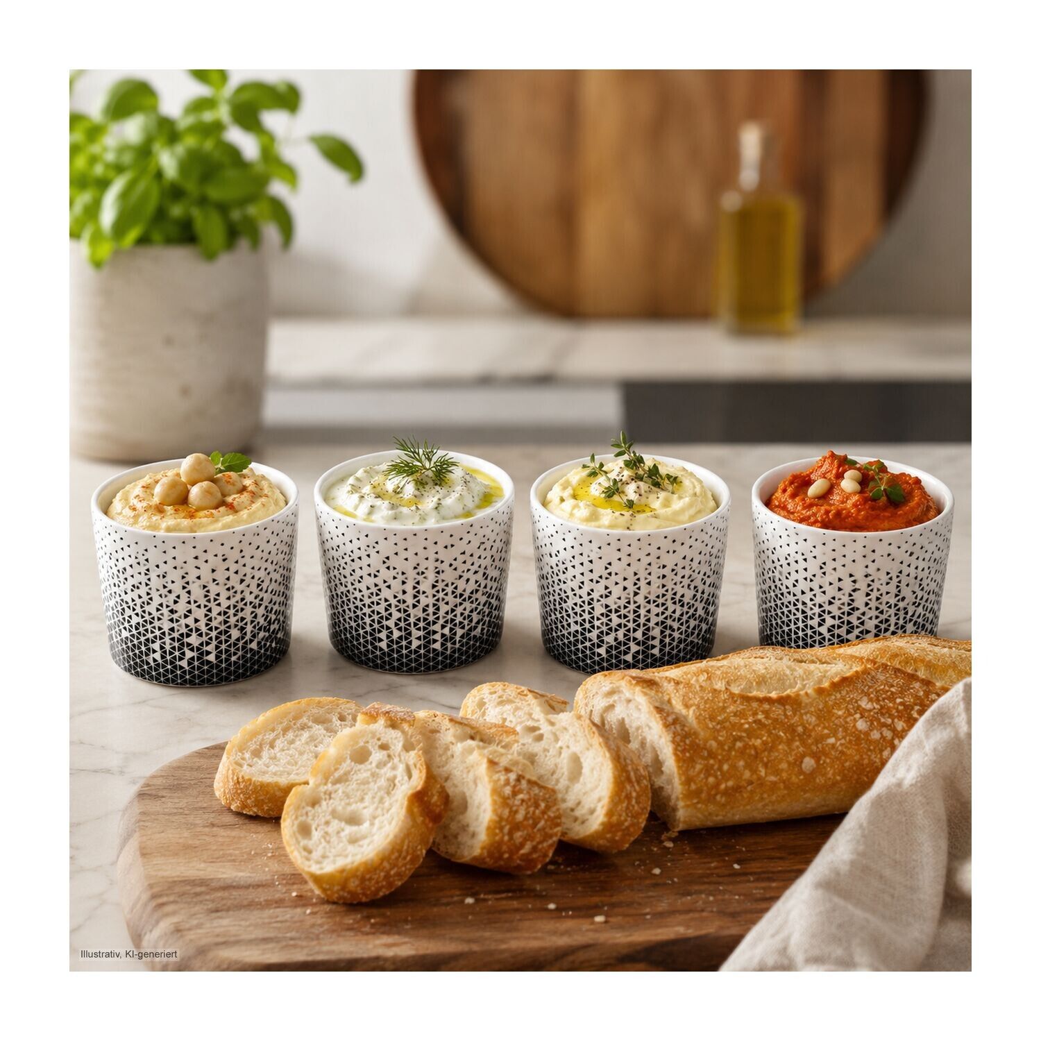 ROMINOX® 4er-Set Mini Snackbecher Aperitivo-520