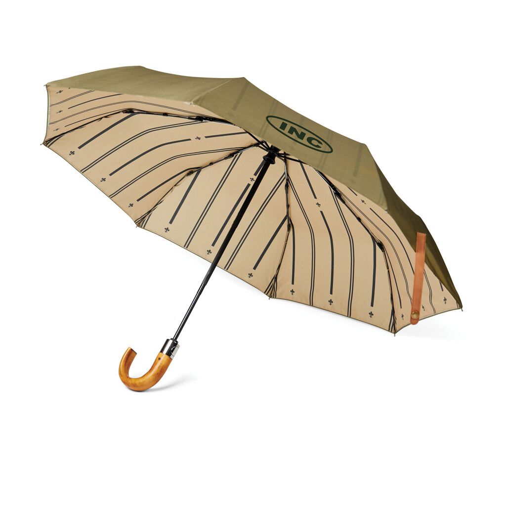 VINGA Bosler AWARE™ 21" faltbarer Schirm aus recyceltem PET - grün-229