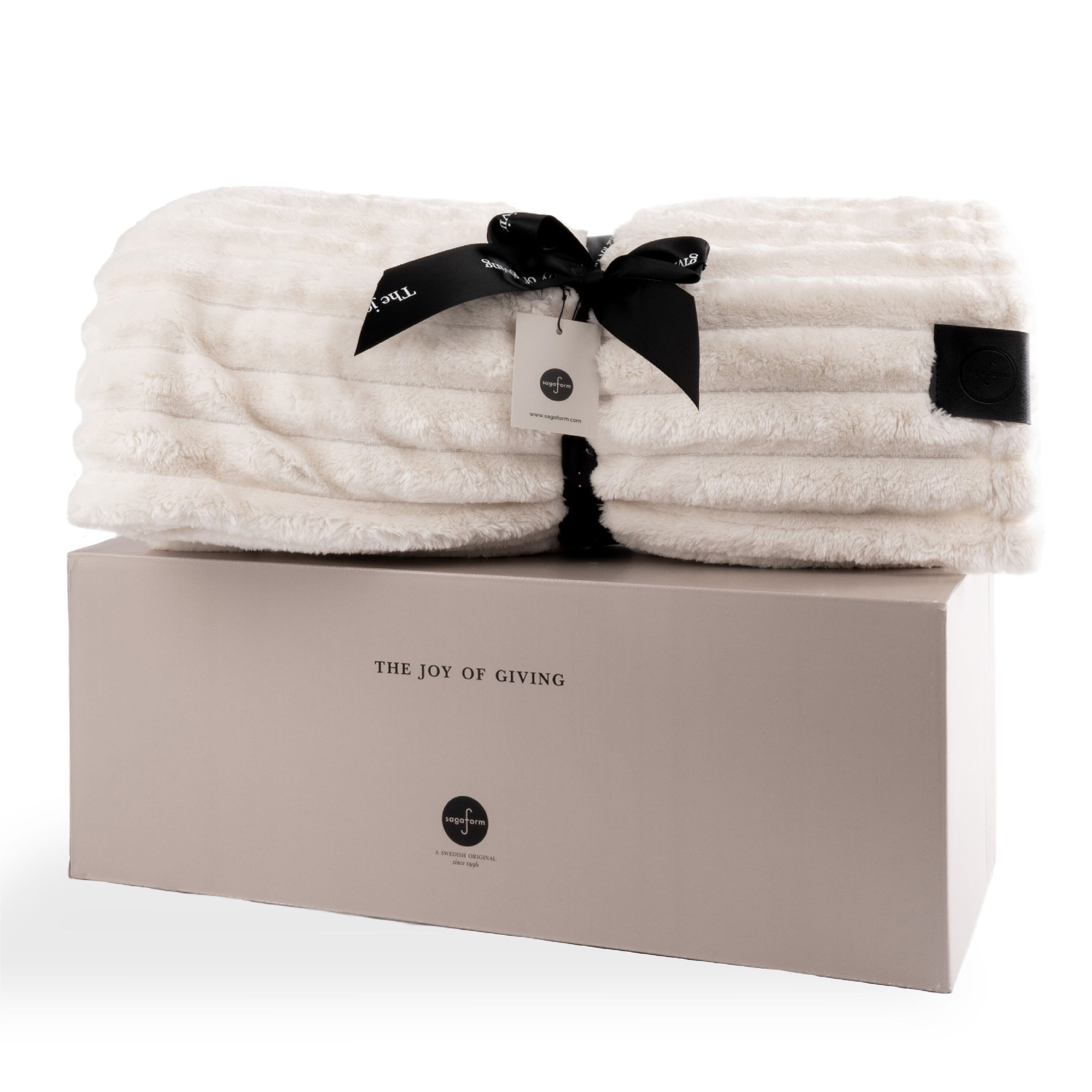 Sagaform Esther Fleece Plaid 130x170 cm - weiss-709