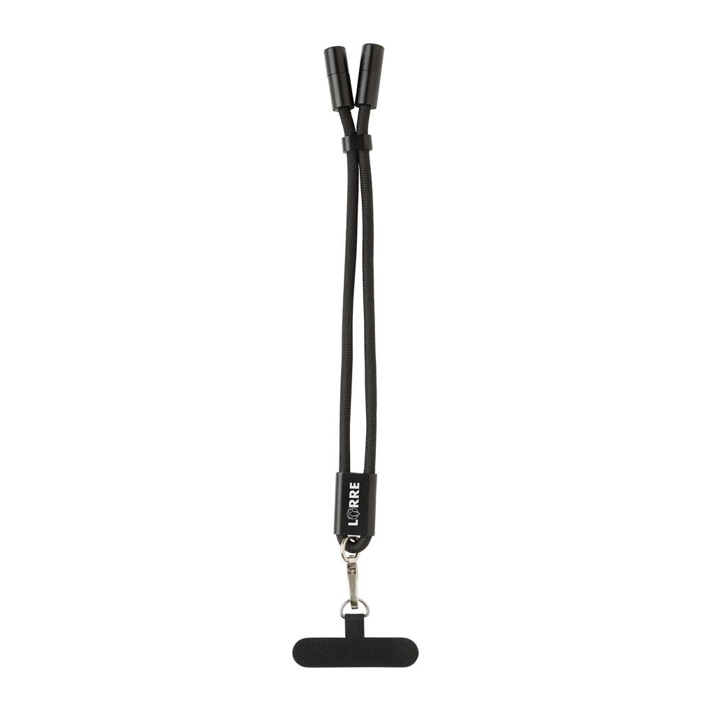 LoopAmp 60W Handgelenksband für Smartphones aus RCS rPET - schwarz-635