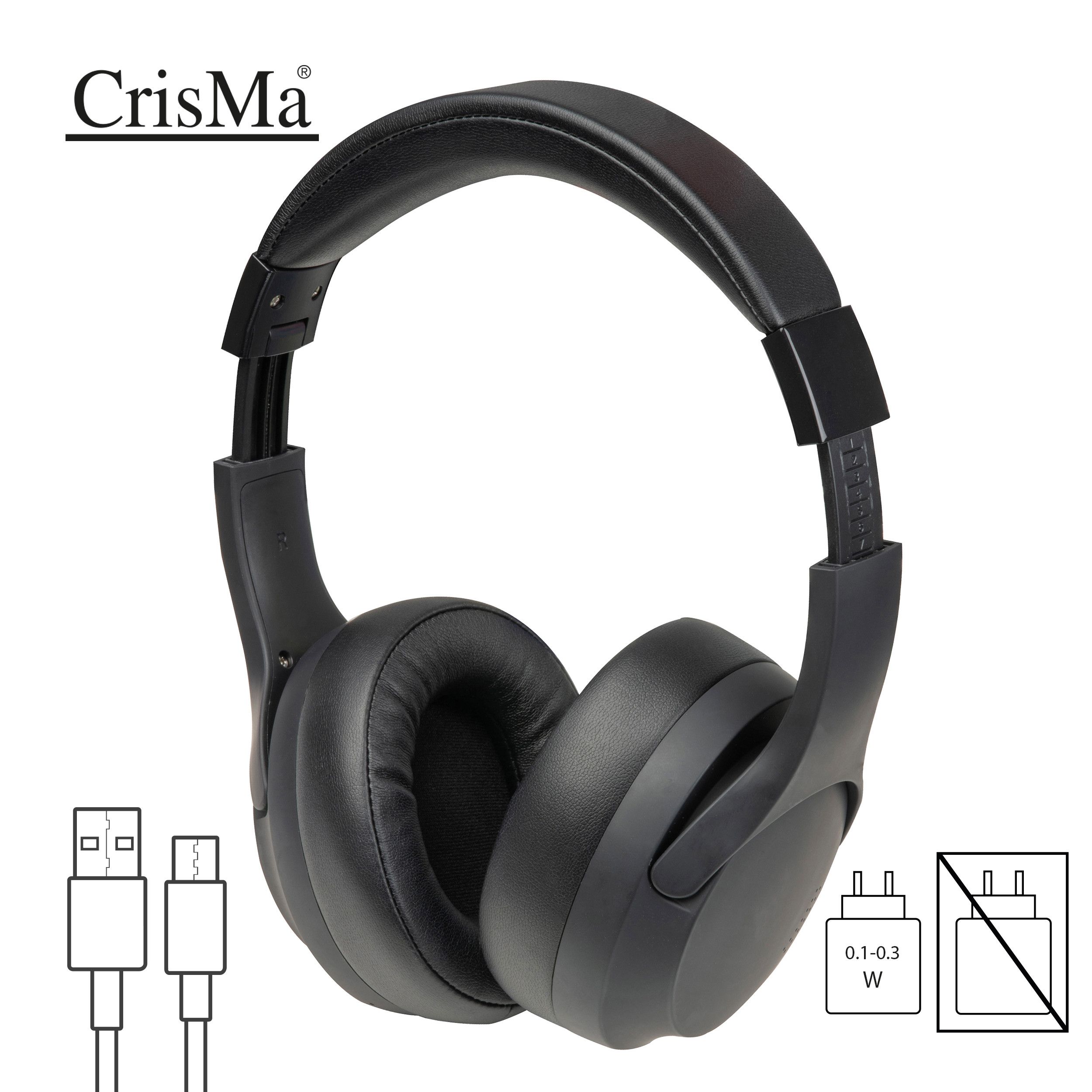CrisMa Over-Ear Kopfhörer - schwarz-298