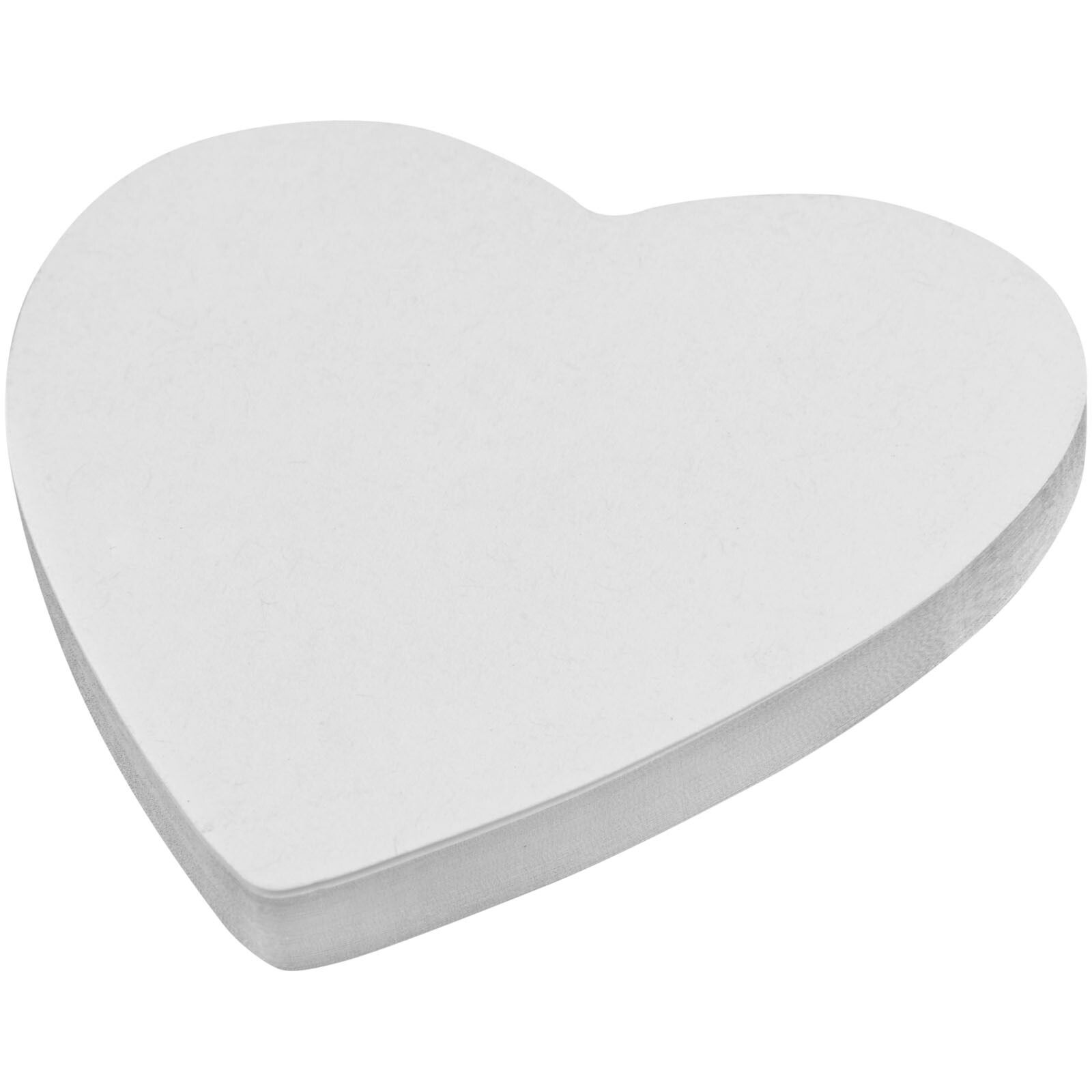 Sticky-Mateherzförmige recycelte Haftnotizen - weiss-224