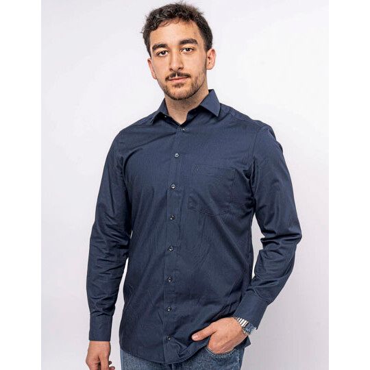 Men´s Shirt Modern Fit Extra Long Sleeve - blue-495