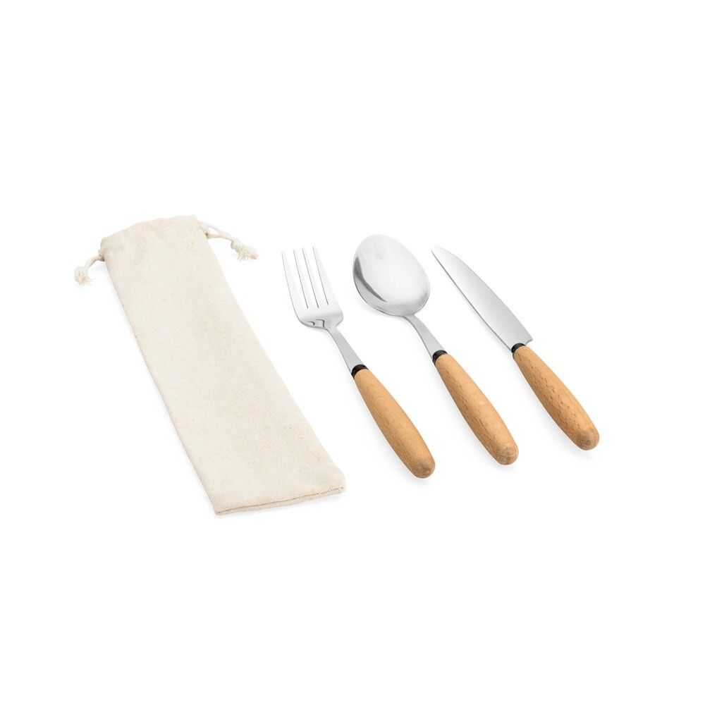 BOULUD 3-teiliges Set aus Akazienholz - natur-382