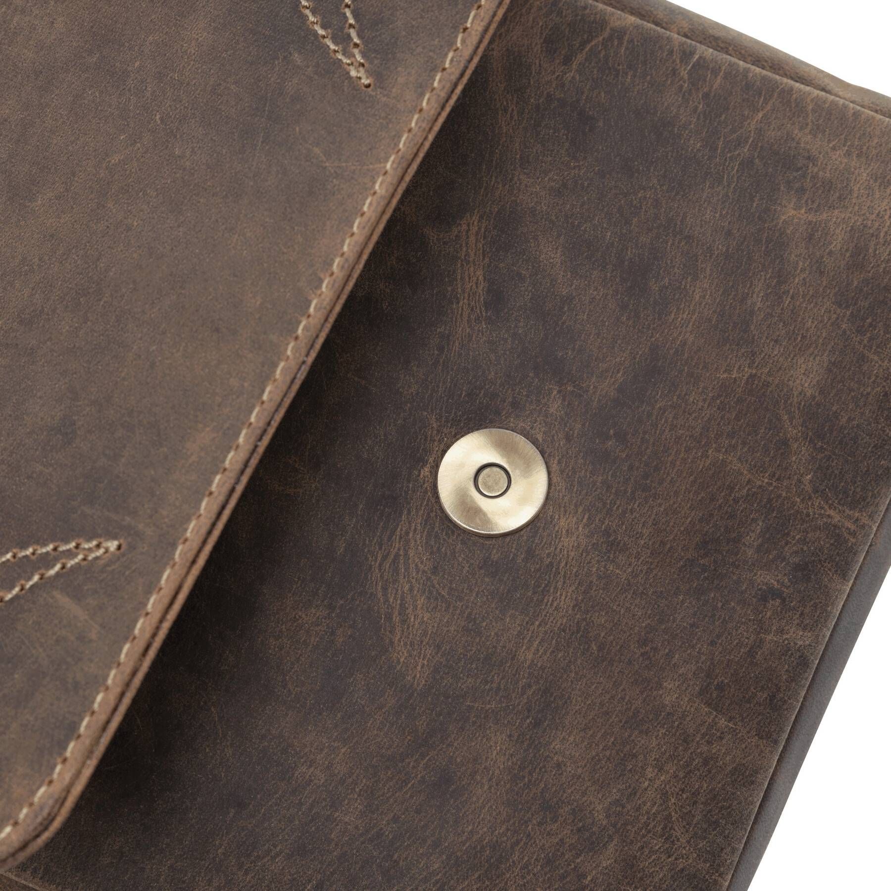 Echtleder-Tasche WILDERNESS - braun-394