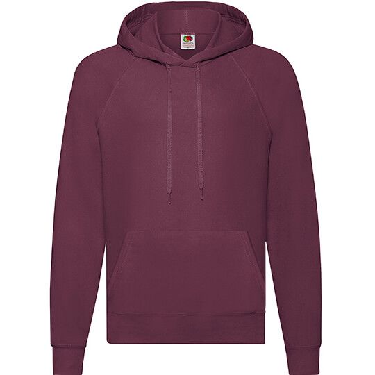 Lightweight Hooded Sweat - burgundy-477